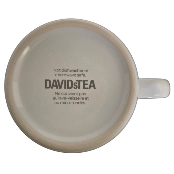DAVIDsTEA Geometric Tea Mug Gold Rim Boho Pattern Discontinued - Picture 7 of 8